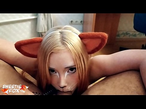 ❤️ Kitsune swallow dick and cum in her mouth ❤️❌ Homemade porn at us ❌️❤