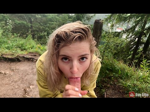 ❤️ Girl swallows cum after a public blowjob - Eva Elfi ❤️❌ Homemade porn at us ❌️❤